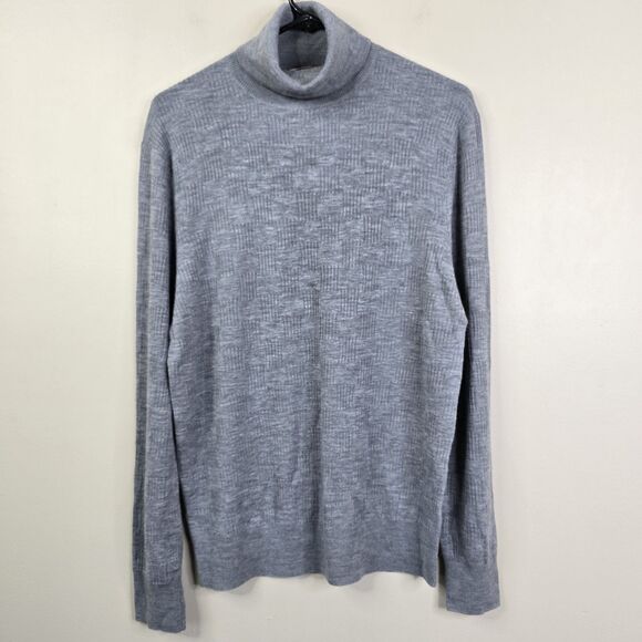 Mr Turk Long Sleeve Merino Wool Turtleneck Sweater Medium - Picture 1 of 6